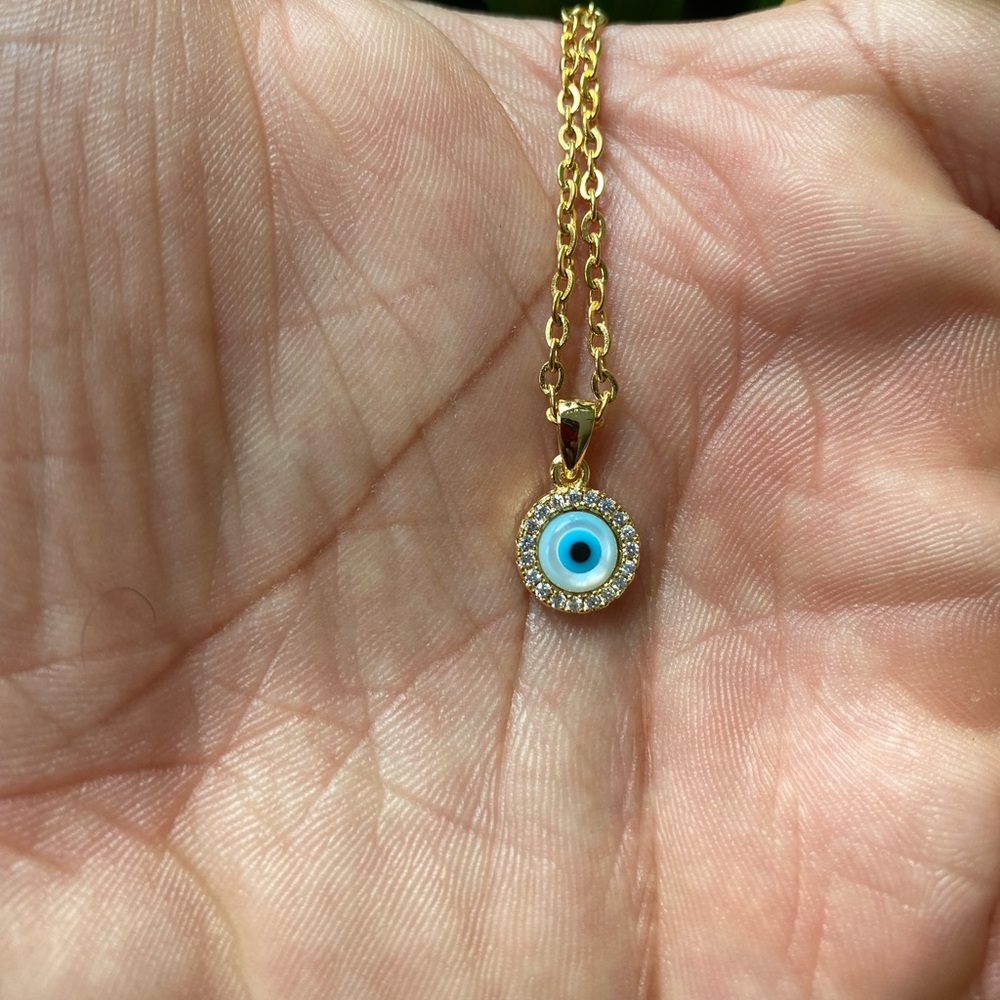 Small Evil Eye Protection Necklace